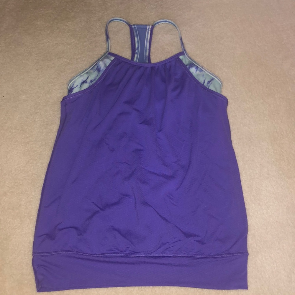 Purple Ivivva double Dutch tank top